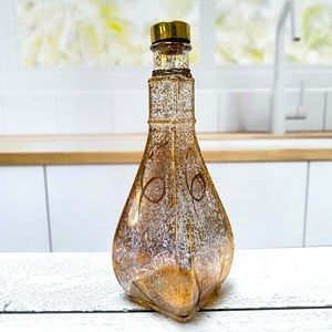 VTG Neiman Marcus Gold Perfume Bottle Designed and Hand Painted